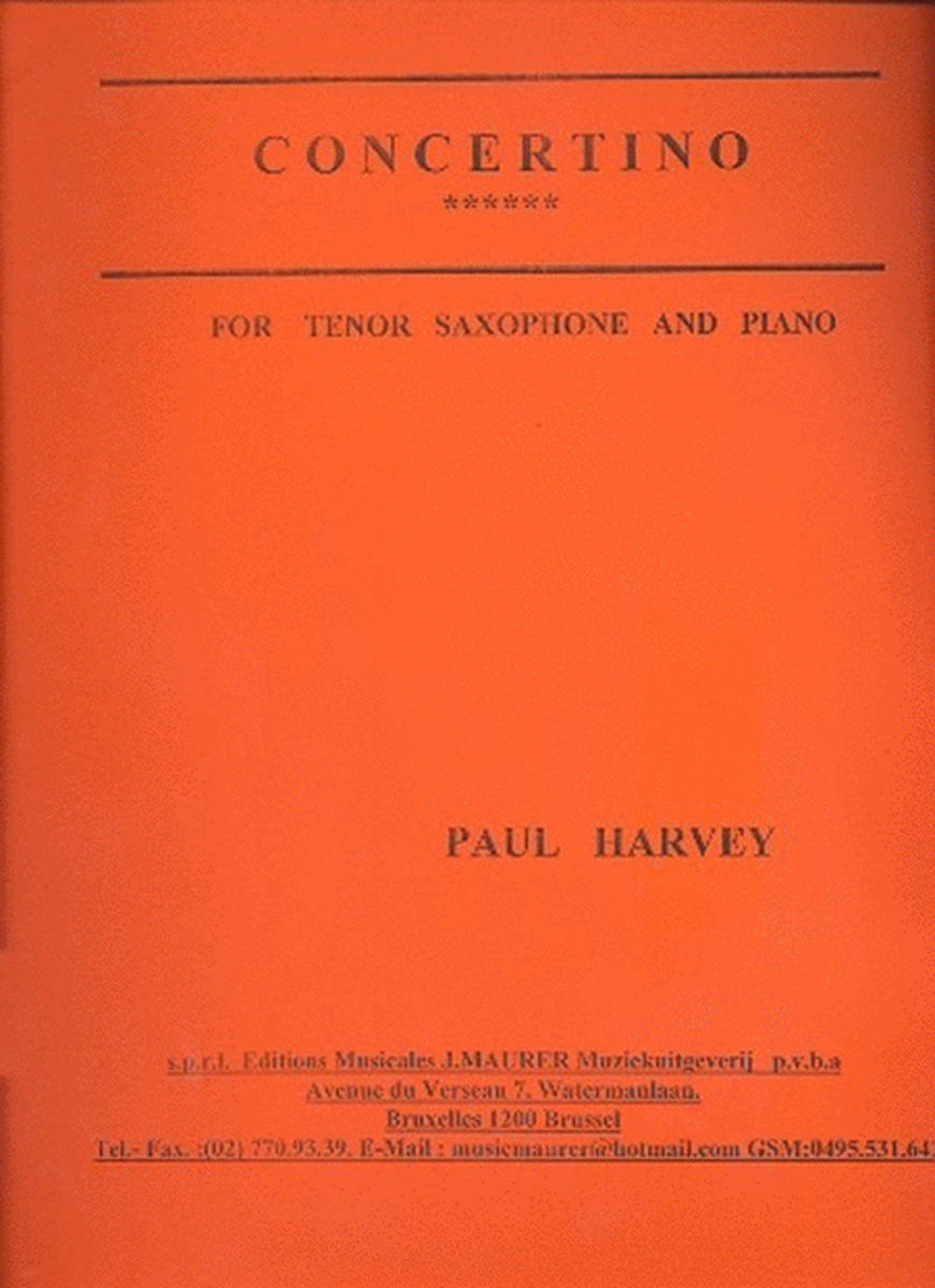Concertino Tenor Sax And Piano