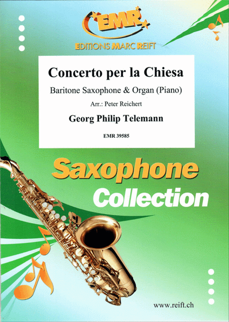 Concerto per la Chiesa Baritone Saxophone scores gallery preview page 1