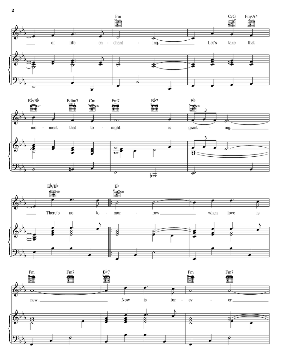 There's No Tomorrow There's No Tomorrow Guitar scores gallery preview page 2