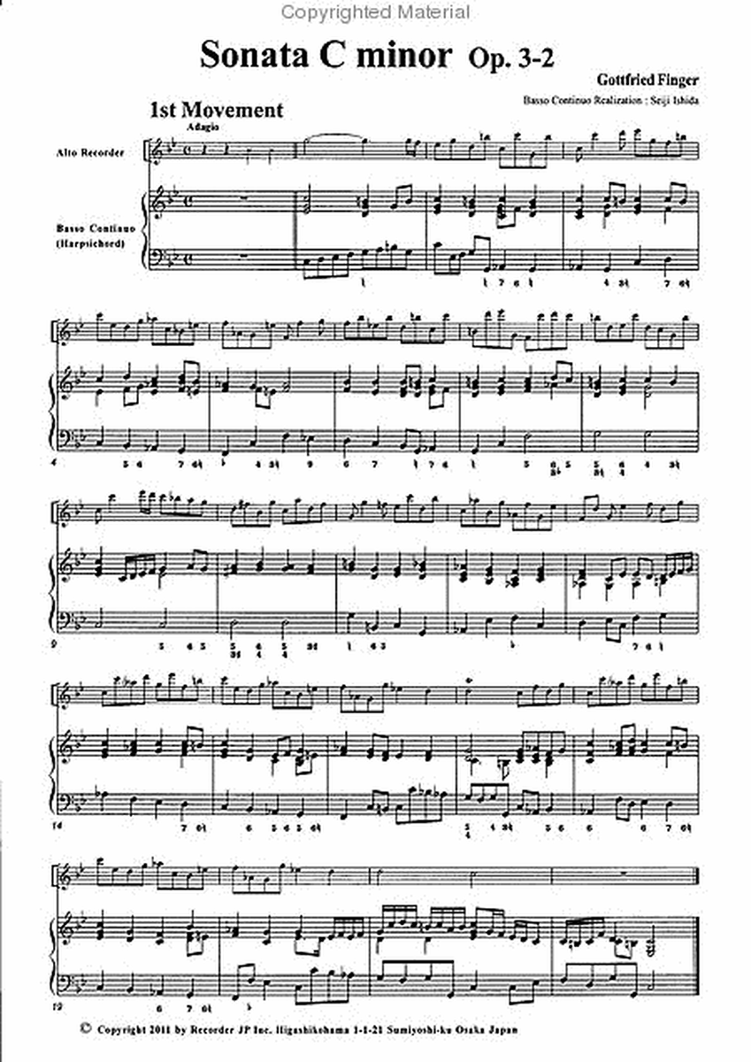Sonata in C minor, Op. 3-2 image number null