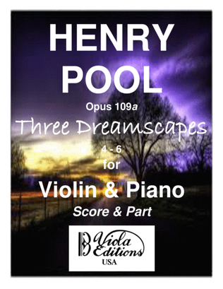 Book cover for Three Dreamscapes for Violin & Piano (4-6)