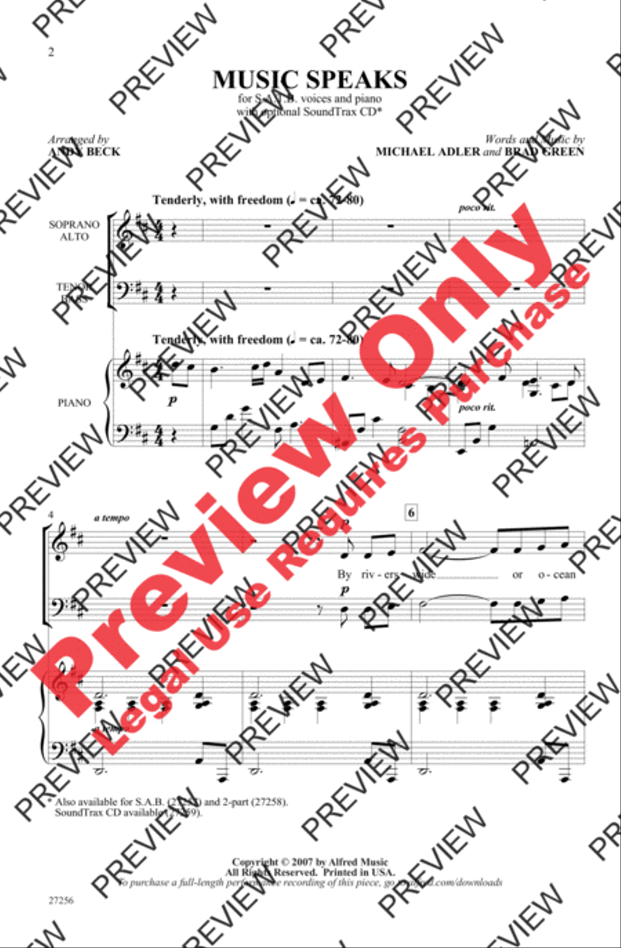 Music Speaks Music Speaks 4-Part scores gallery preview page 2