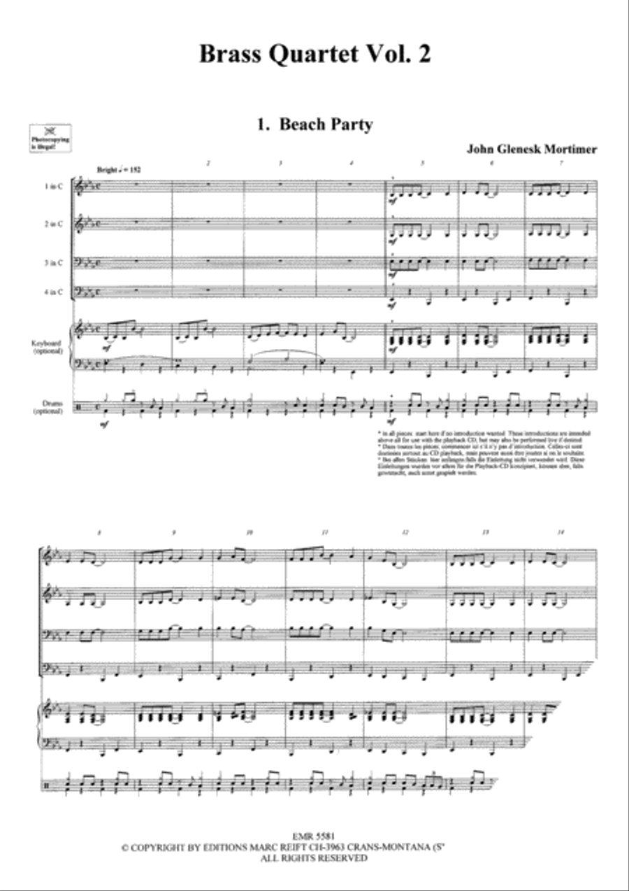 Quartets Volume 2 Brass Ensemble scores gallery preview page 3