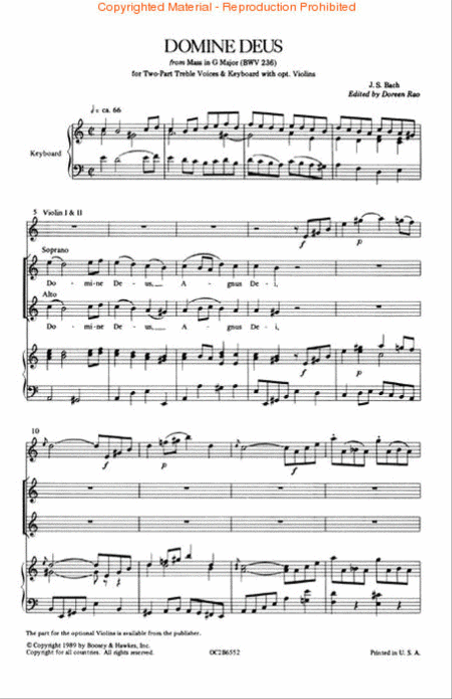 Domine Deus Domine Deus 2-Part scores gallery preview page 2