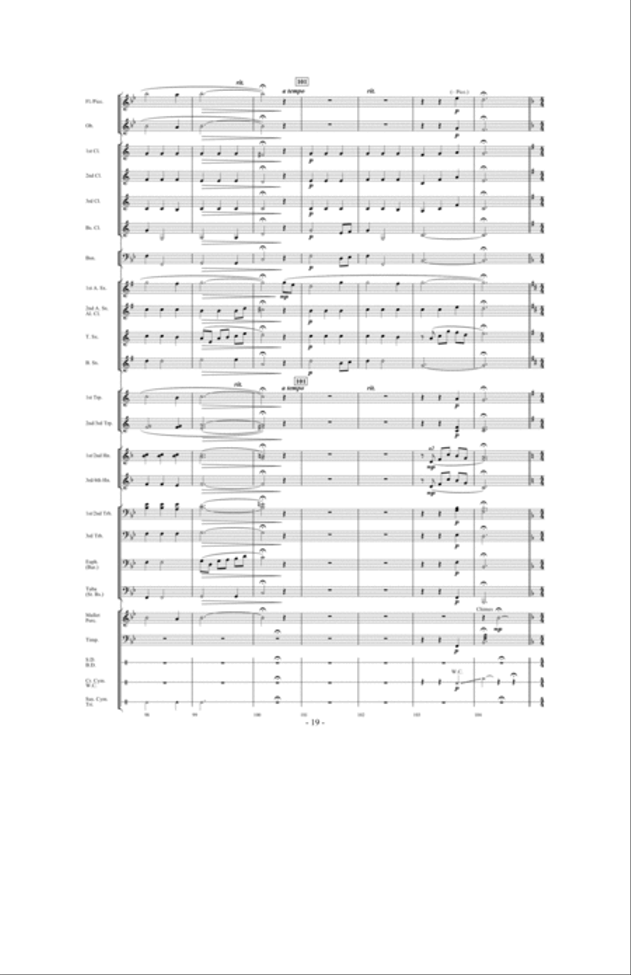 Canticle of the Saints Concert Band scores gallery preview page 18