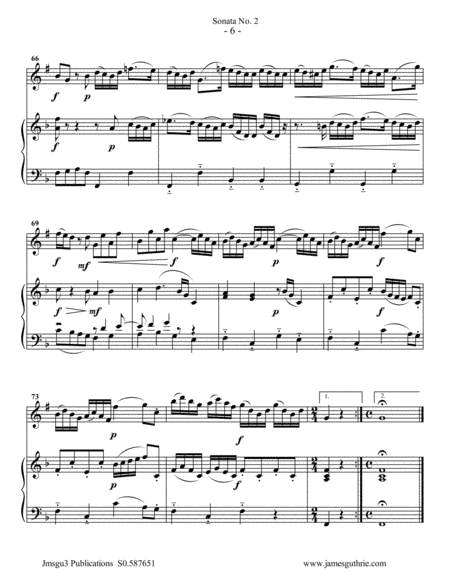 Vivaldi: Sonata No. 2 for Clarinet & Piano image number null