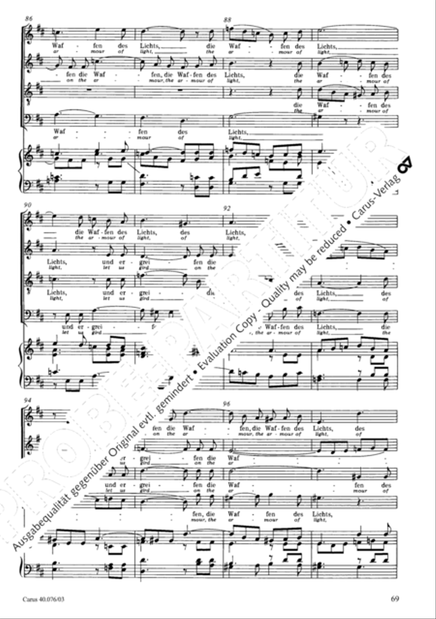 Hymn of Praise, MWV A 18 SSAATB scores gallery preview page 70