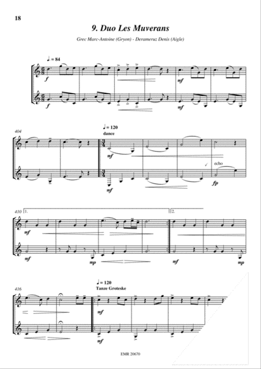 11 Duos Alphorn scores gallery preview page 11