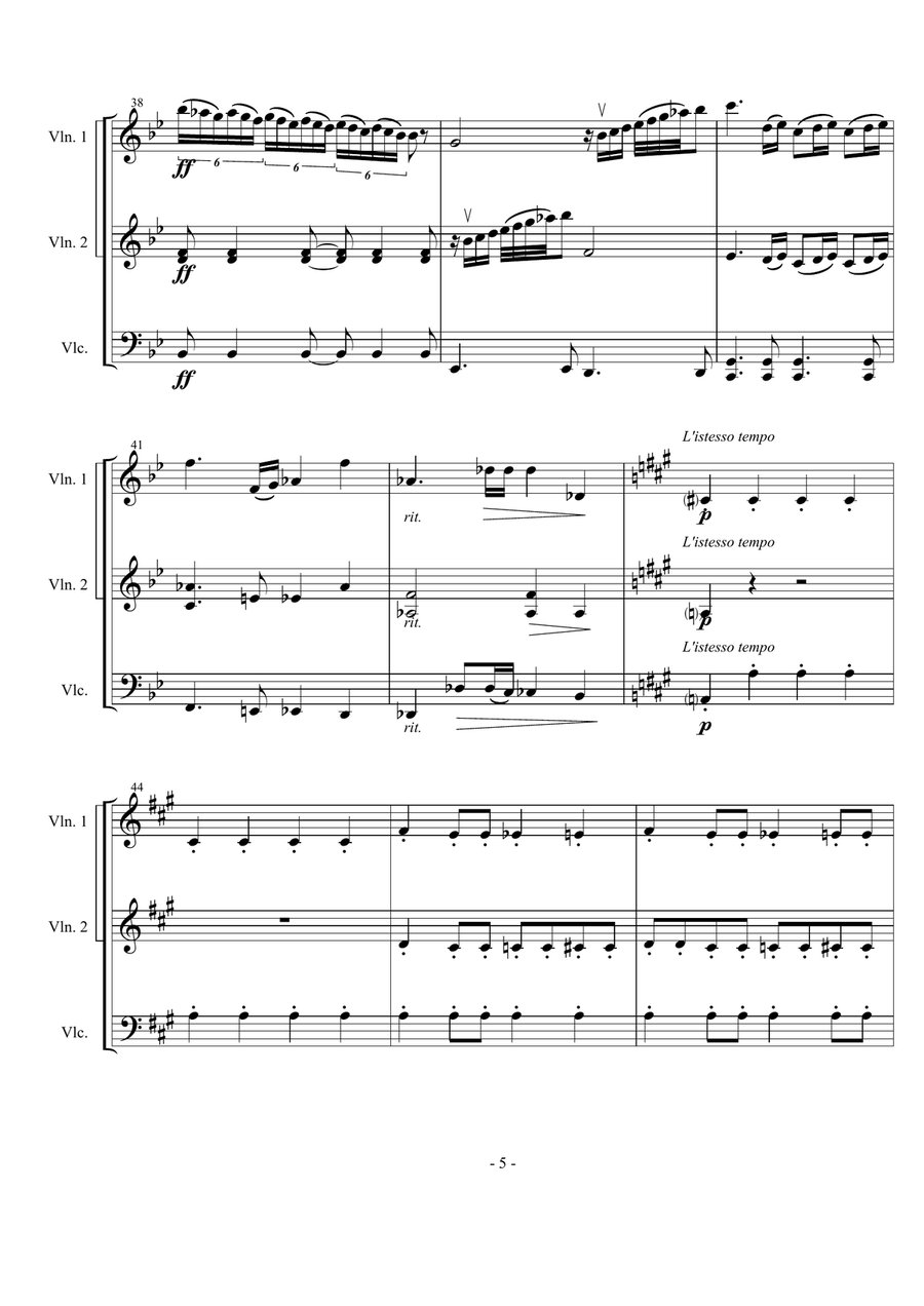 Bohemian Rhapsody String Trio scores gallery preview page 5