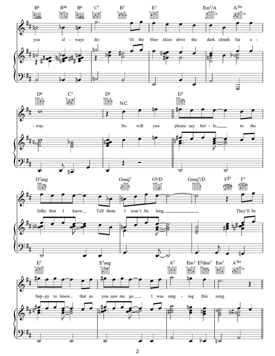 We'll Meet Again Piano, Vocal, Guitar scores gallery preview page 2