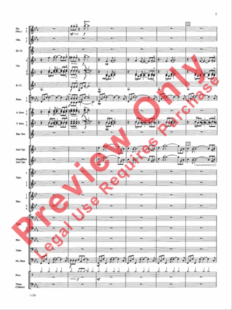 American Jazz Suite American Jazz Suite Concert Band scores gallery preview page 6