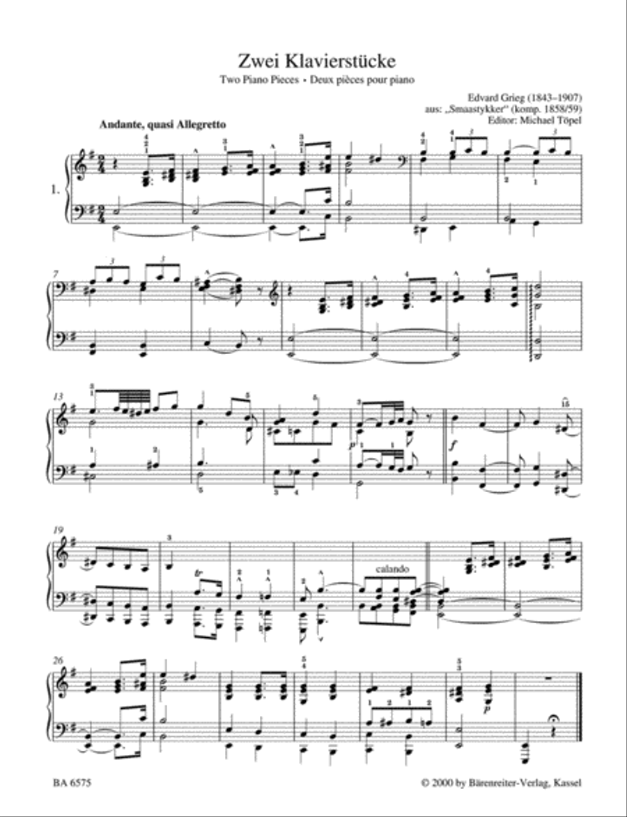 Leichte Klavierstuecke und Taenze Piano Solo scores gallery preview page 2