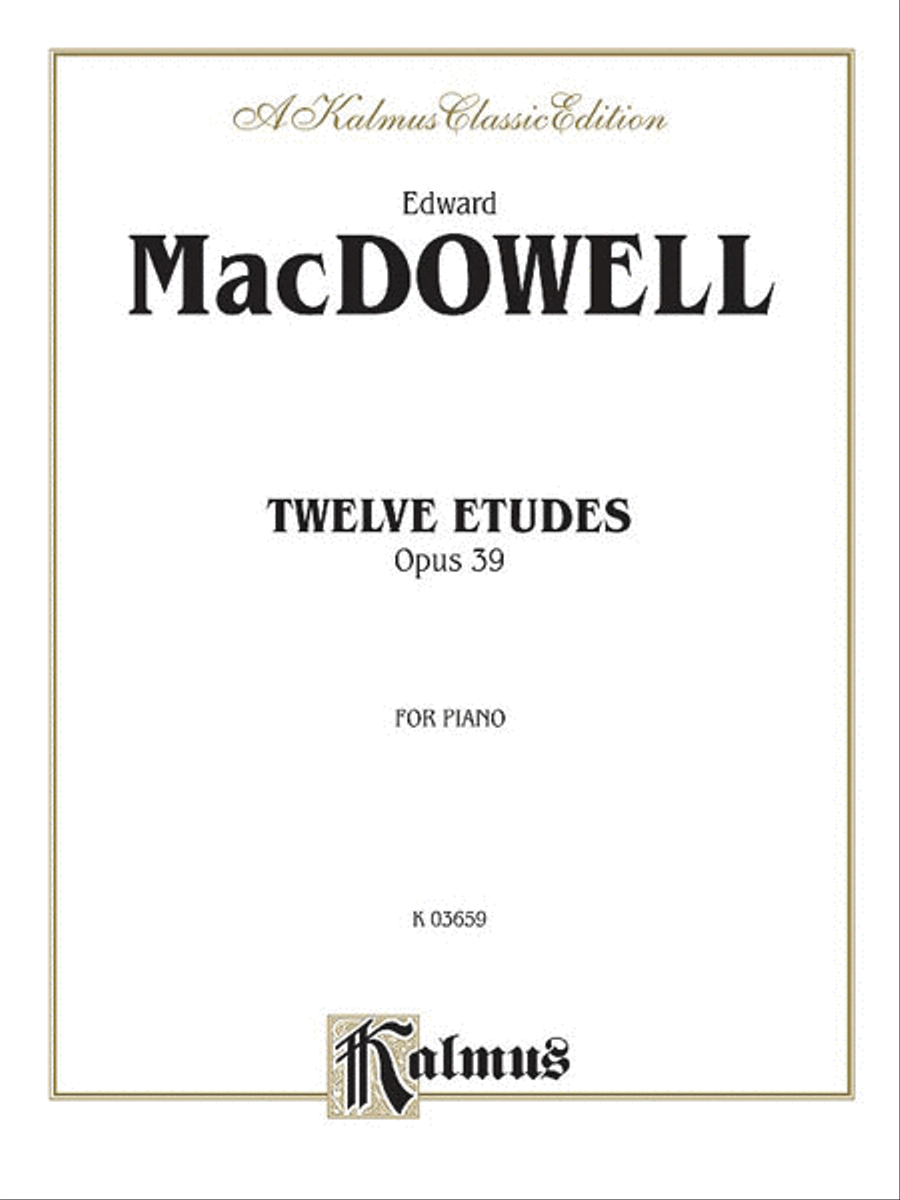 Twelve Etudes, Op. 39 Piano Method scores gallery preview page 1