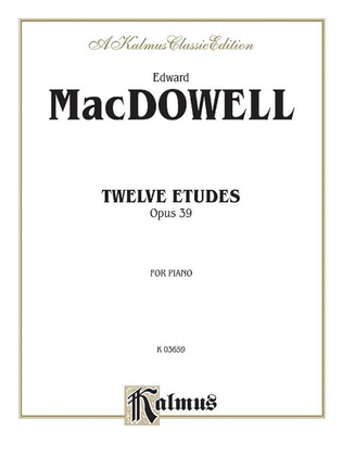 Book cover for Twelve Etudes, Op. 39