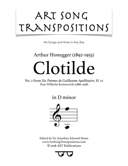 Clotilde (D minor)