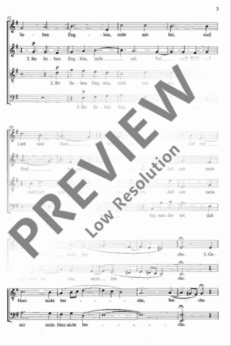 Gesegn dich Laub 4-Part scores gallery preview page 3