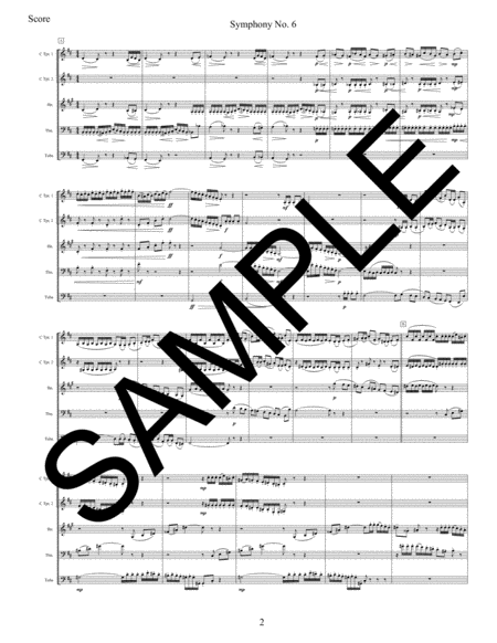 Symphony No. 6 - 1st Movement for Brass Quintet image number null