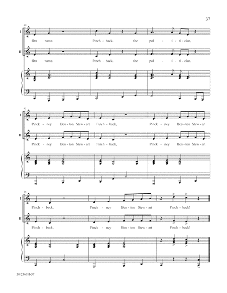 Ten Who Counted 2-Part scores gallery preview page 38