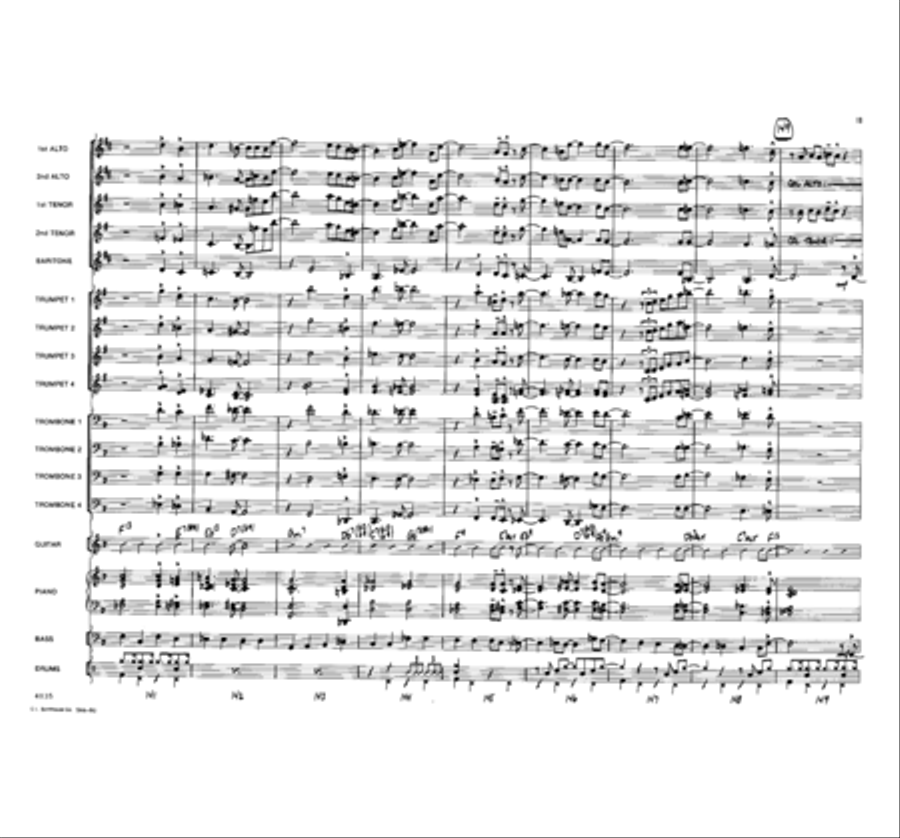 No Scuffle Shuffle Jazz Ensemble scores gallery preview page 19