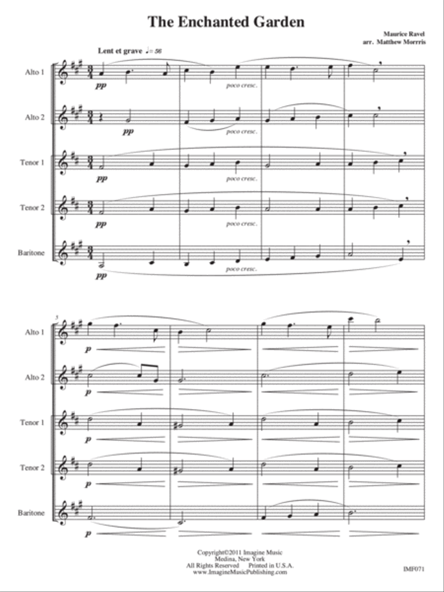 The Enchanted Garden The Enchanted Garden Tenor Saxophone scores gallery preview page 2