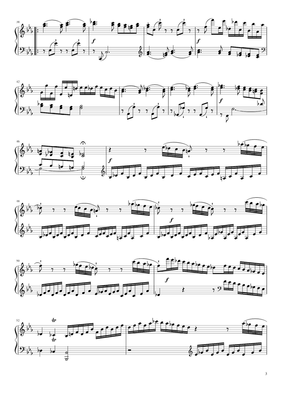 Sonata in C minor HOB XVI,20 Movement I - Franz Joseph Haydn Piano Solo scores gallery preview page 3
