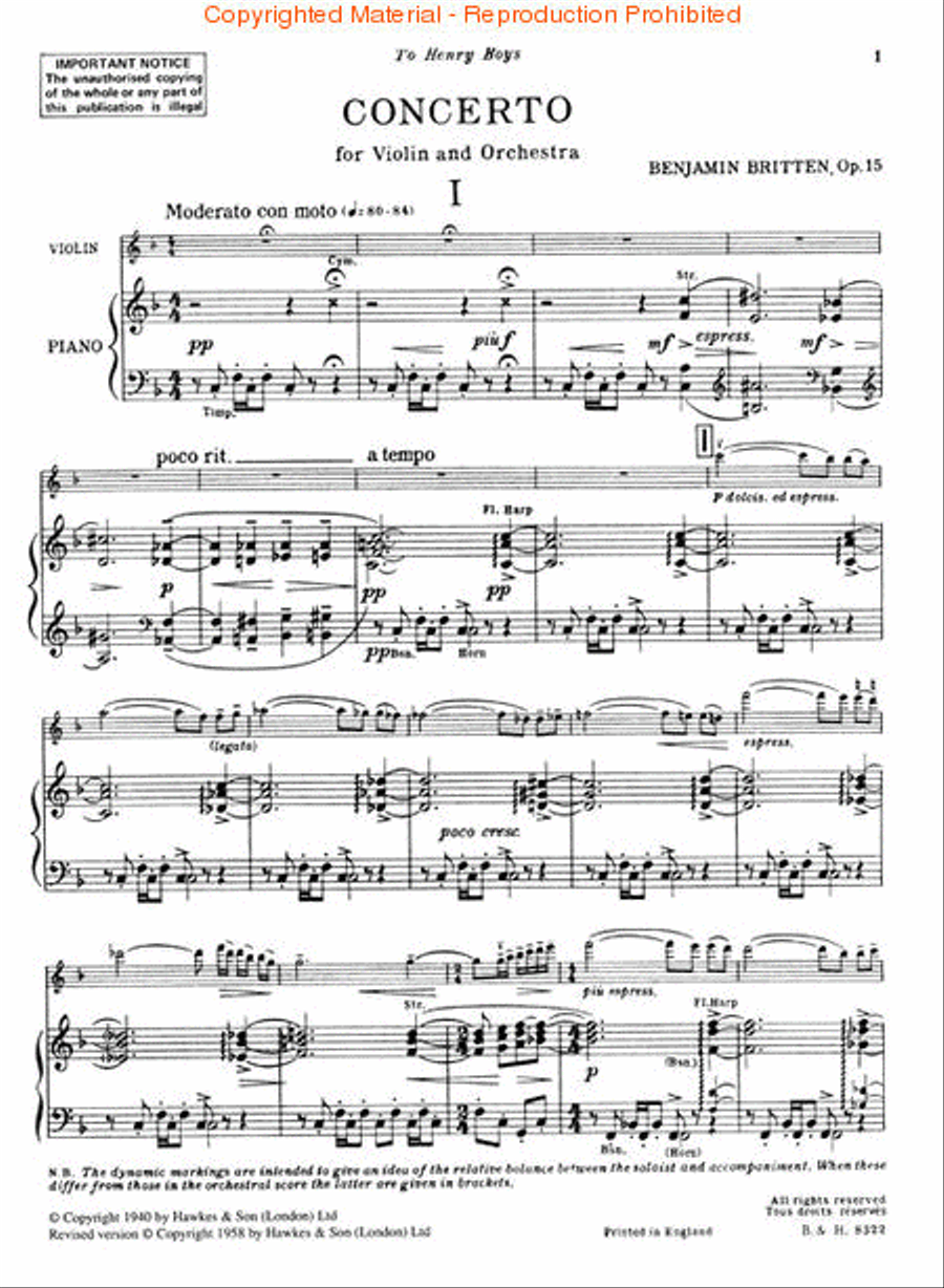 Violin Concerto, Op. 15 Orchestra scores gallery preview page 2