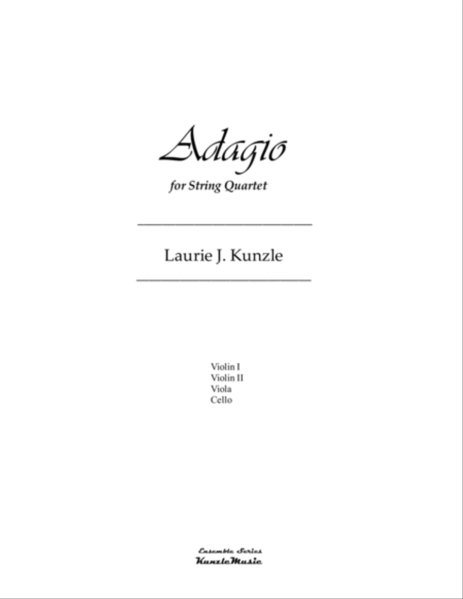 ADAGIO String Quartet String Quartet scores gallery preview page 2