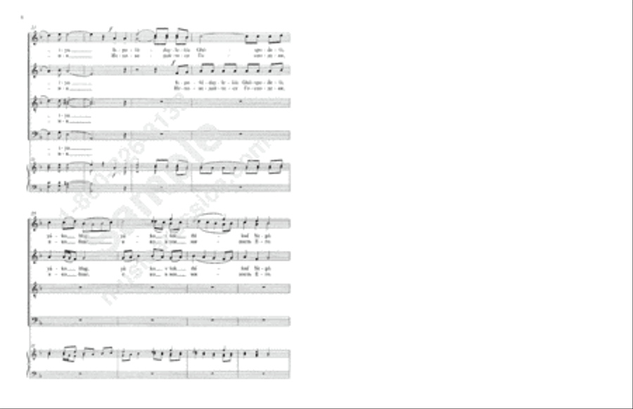 Praise the Name of the Lord No. 1 4-Part scores gallery preview page 5