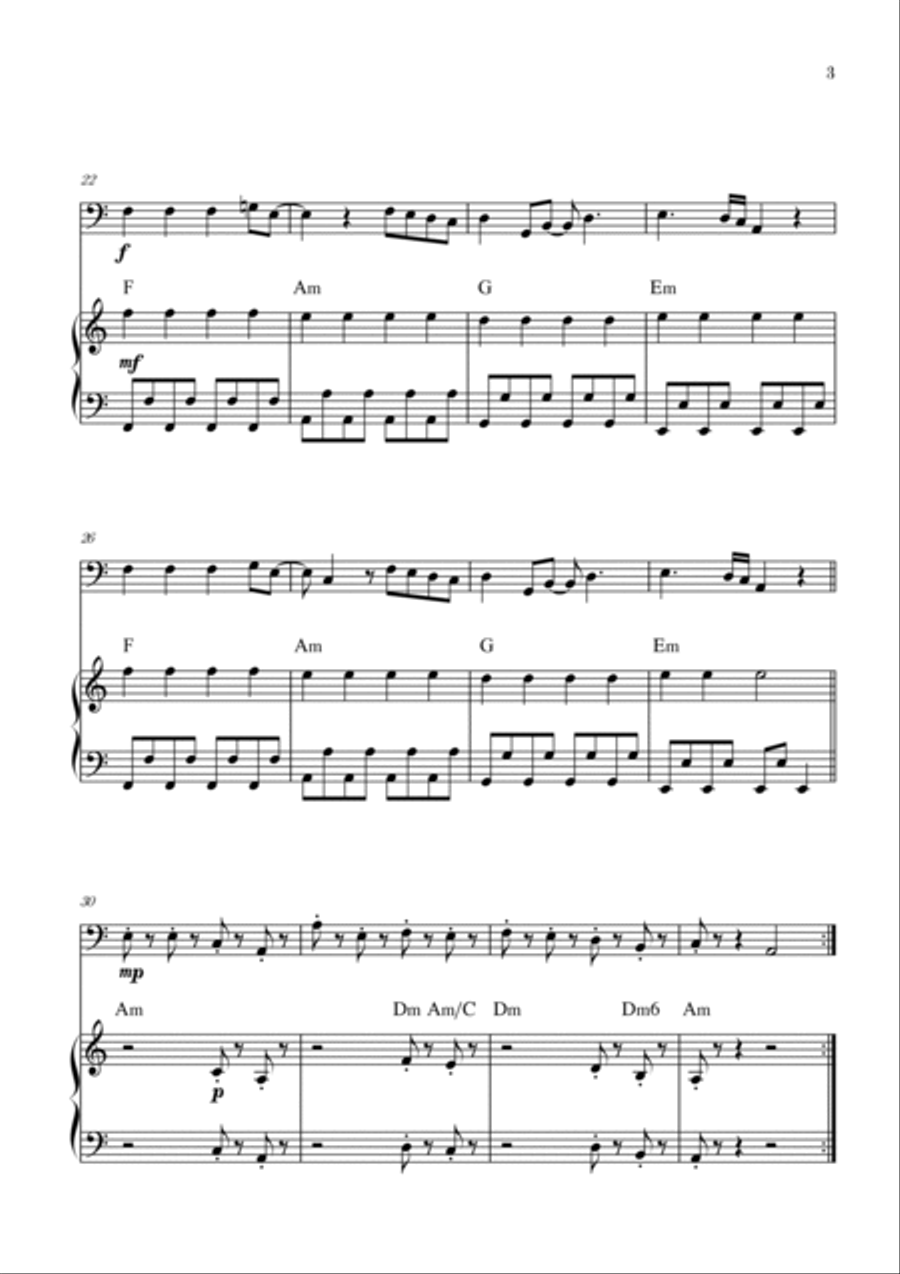 Bloody Mary Piano scores gallery preview page 3