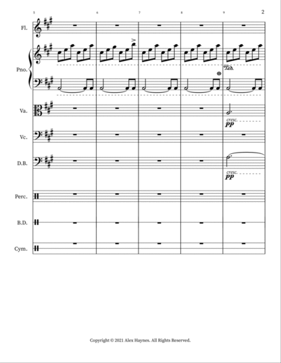 Flower Through The Storm Orchestra scores gallery preview page 2