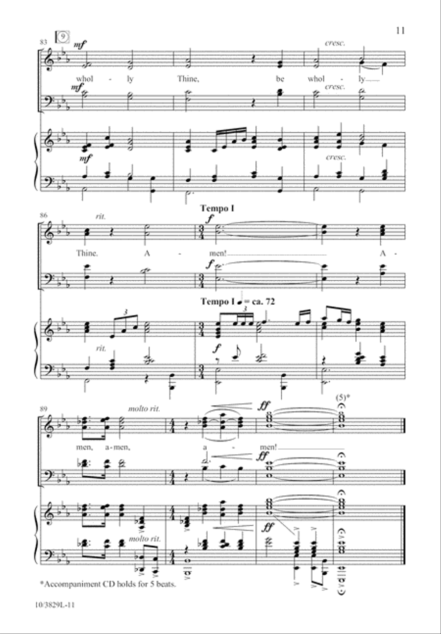 By Faith and Not by Sight 4-Part scores gallery preview page 11