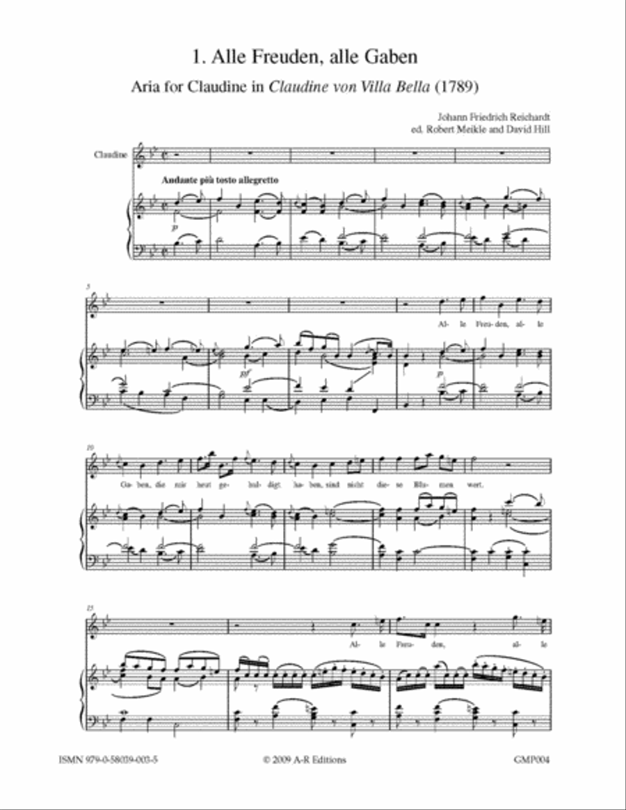 German Opera Arias for Soprano and Piano Voice Solo scores gallery preview page 3