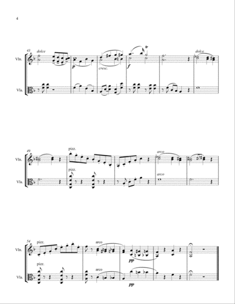 Artists' Studies Op. 58 #38 String Duet scores gallery preview page 4