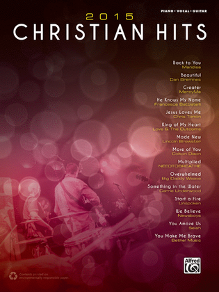 Book cover for 2015 Christian Hits