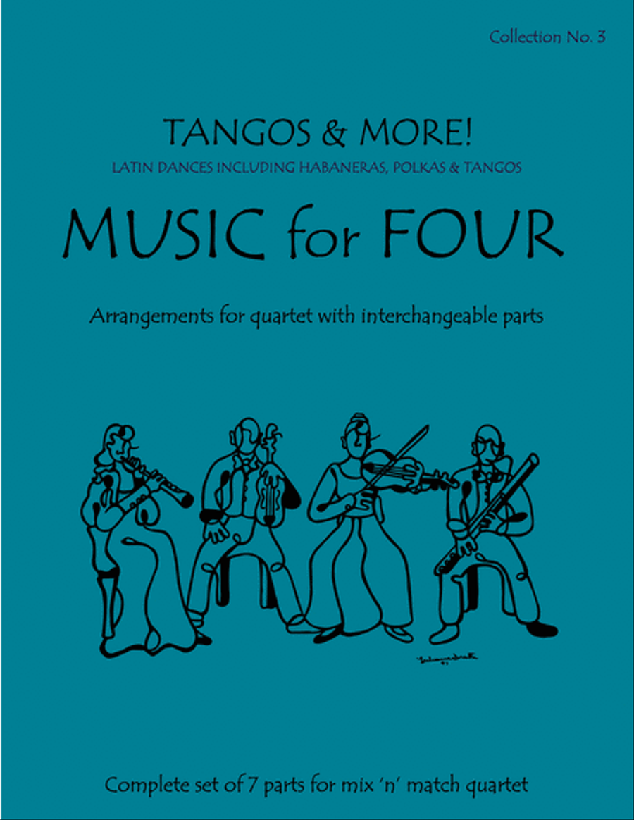 Music for Four, Collection No. 3 - Tangos and More! Bassoon scores gallery preview page 1