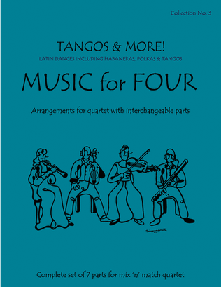 Book cover for Music for Four, Collection No. 3 - Tangos and More!