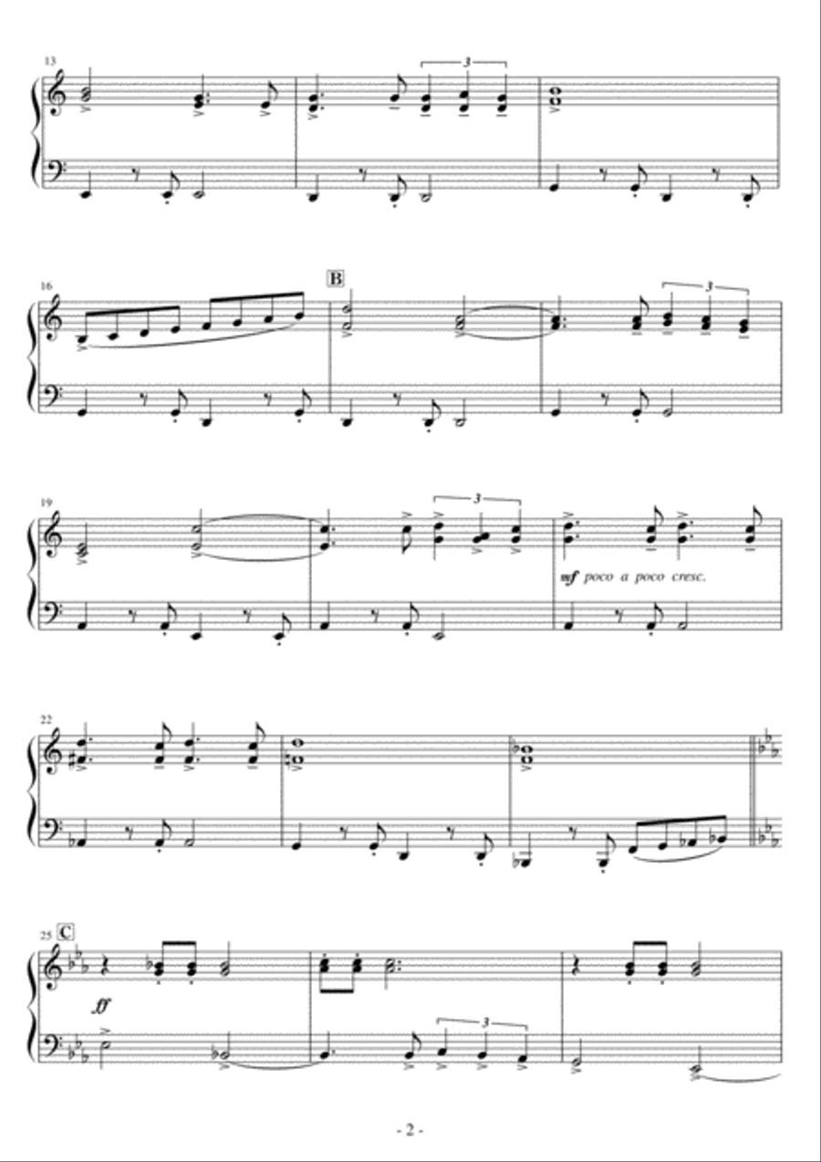 Born Free Easy Piano scores gallery preview page 2