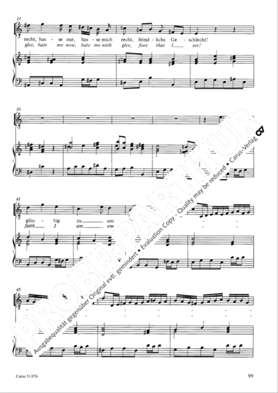 The heavens are telling the Father's glory (Die Himmel erzahlen die Ehre Gottes) 4-Part scores gallery preview page 100