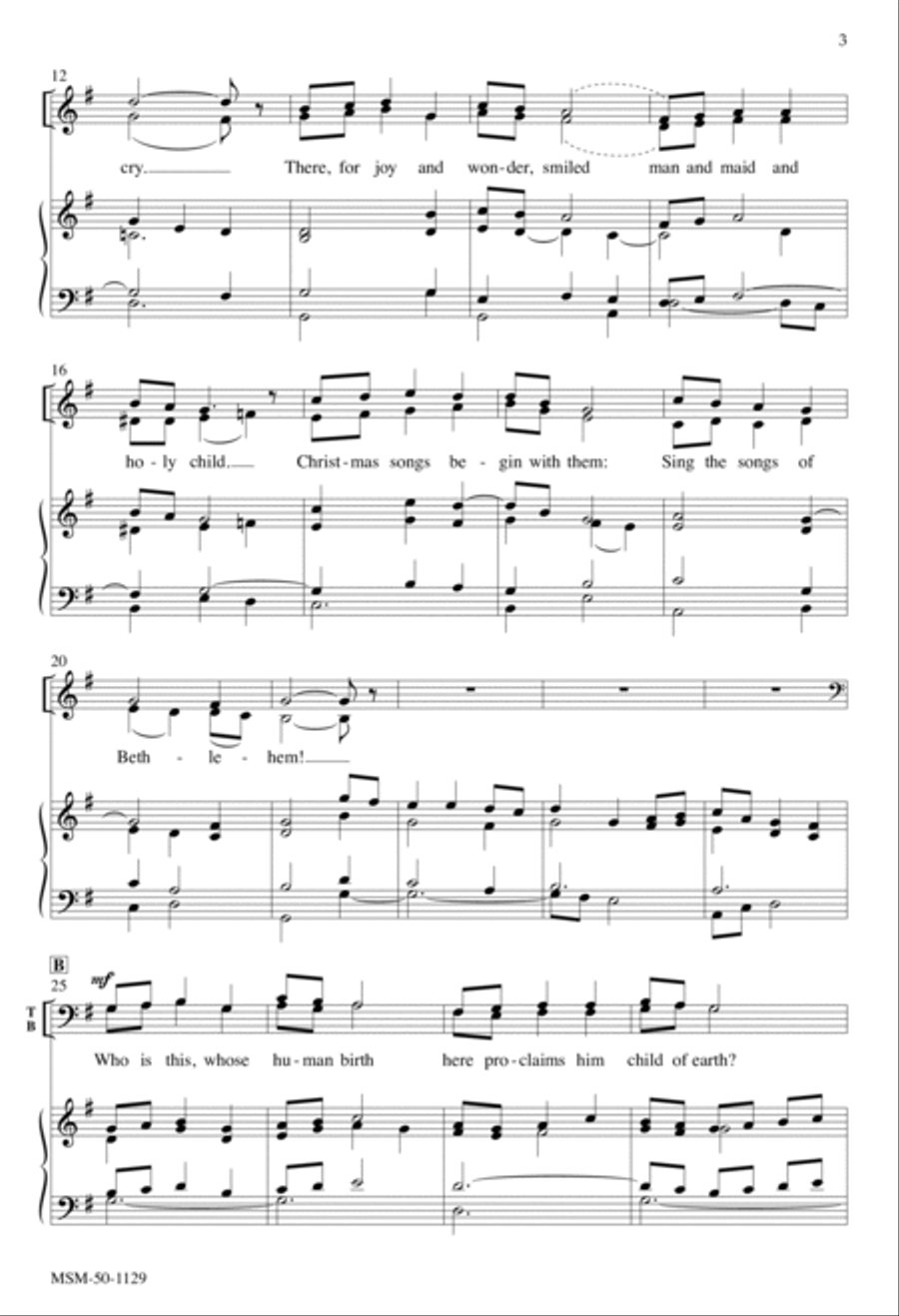 Where Do Christmas Songs Begin? 4-Part scores gallery preview page 3