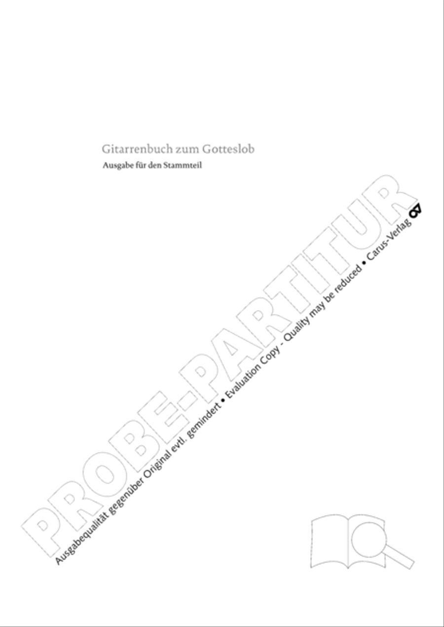 Gitarrenbuch zum Gotteslob Guitar scores gallery preview page 2
