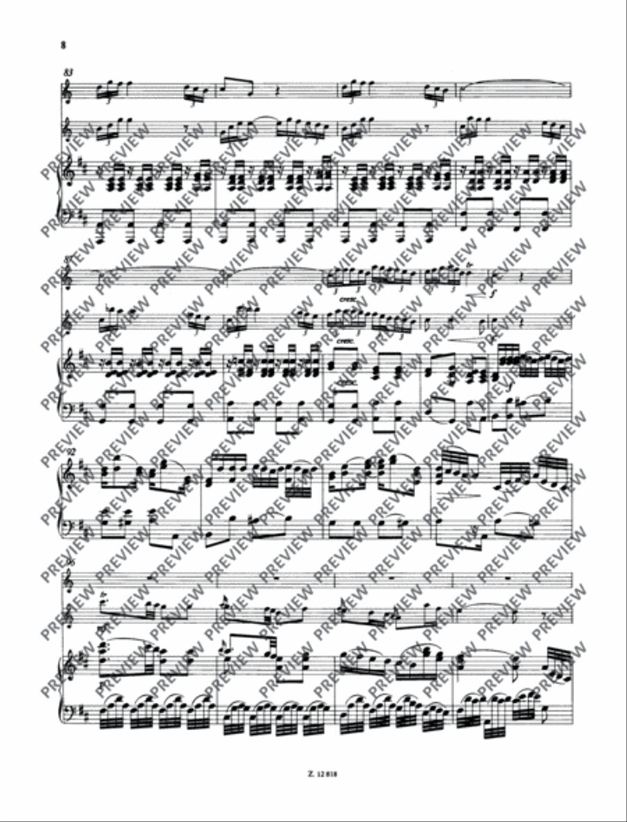 Concertino D major Piano scores gallery preview page 9
