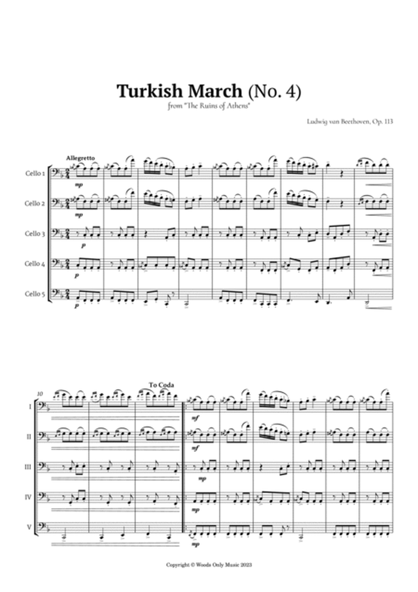 Turkish March by Beethoven for Cello Quintet image number null