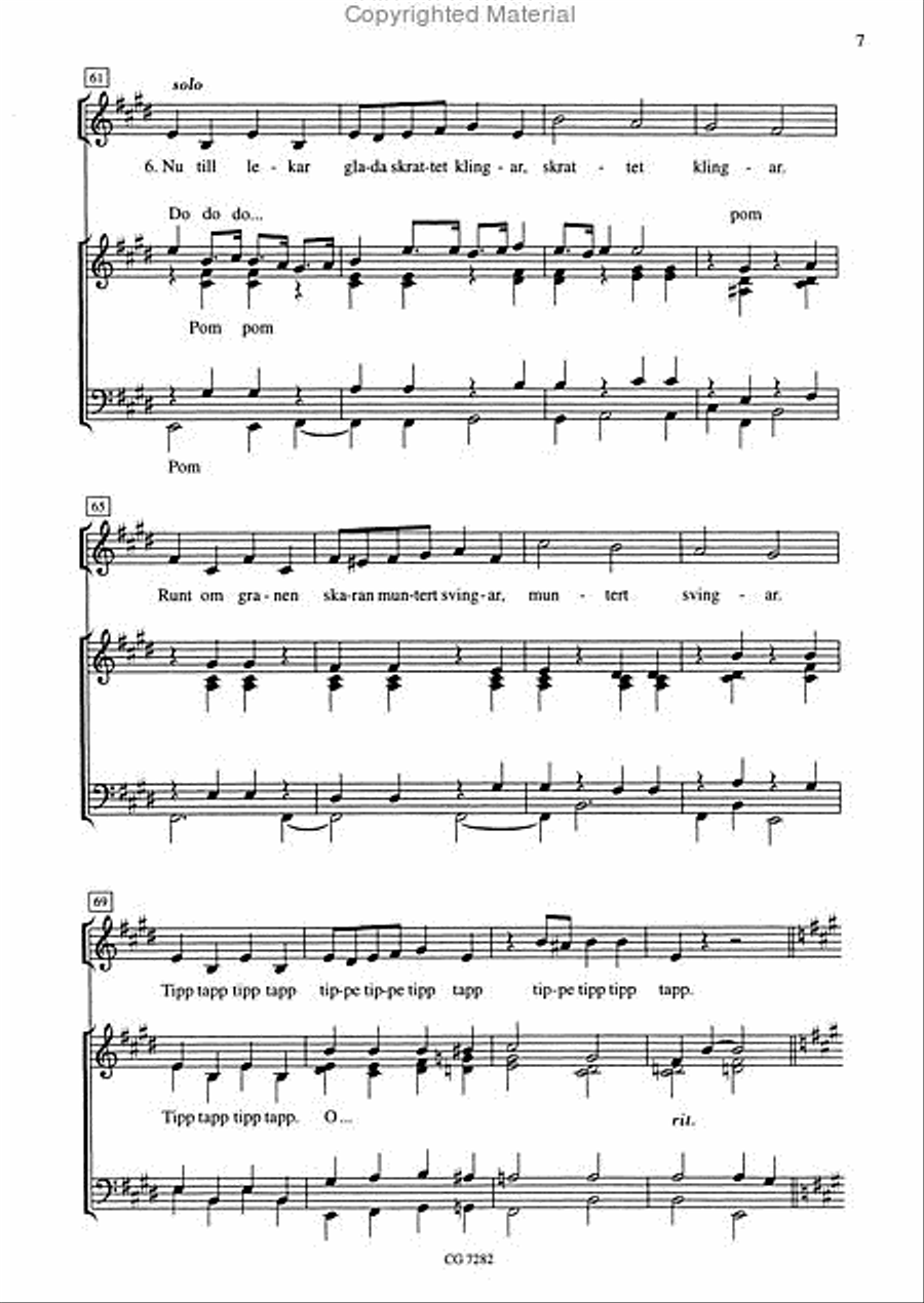 Tomtarnas julnatt SSATB scores gallery preview page 4
