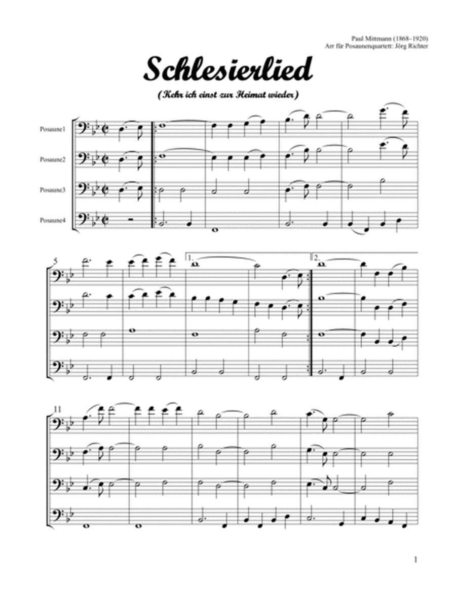Song of the Silesians for Trombone Quartet image number null
