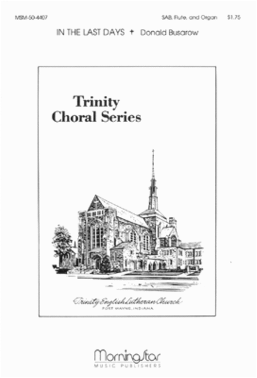 In the Last Days 3-Part scores gallery preview page 1