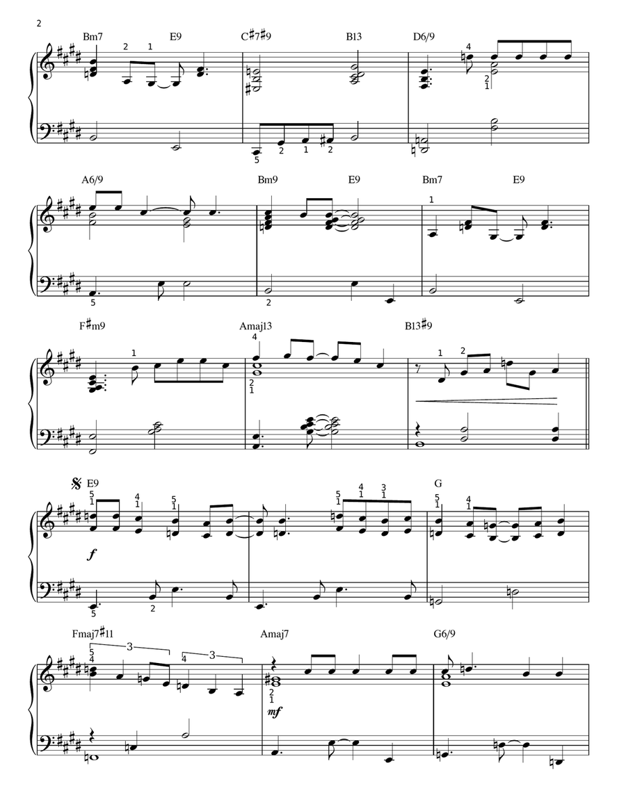 Rikki Don't Lose That Number [Jazz version] (arr. Brent Edstrom) Piano Solo scores gallery preview page 2