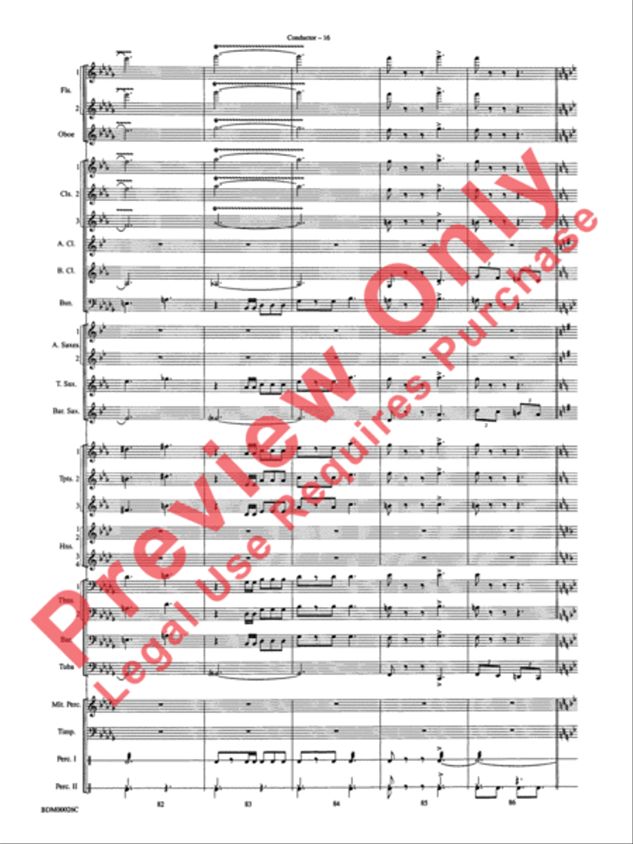 Wings and Shield Wings and Shield Concert Band scores gallery preview page 19