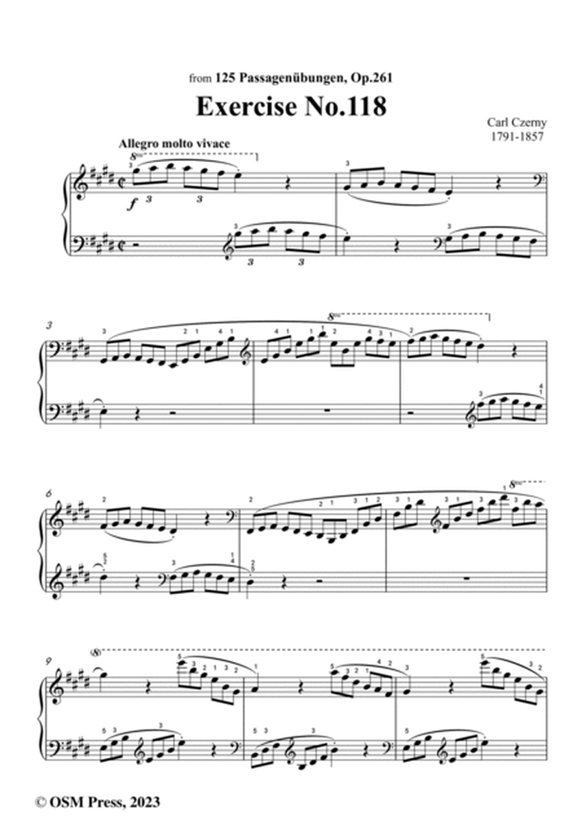 C. Czerny-Exercise No.118,Op.261 No.118 image number null