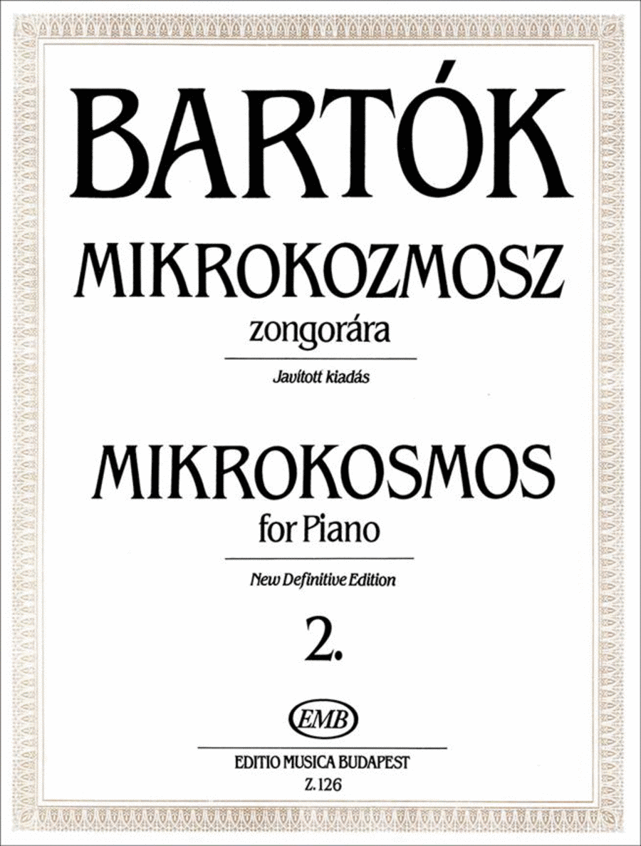 Mikrokosmos for piano 2