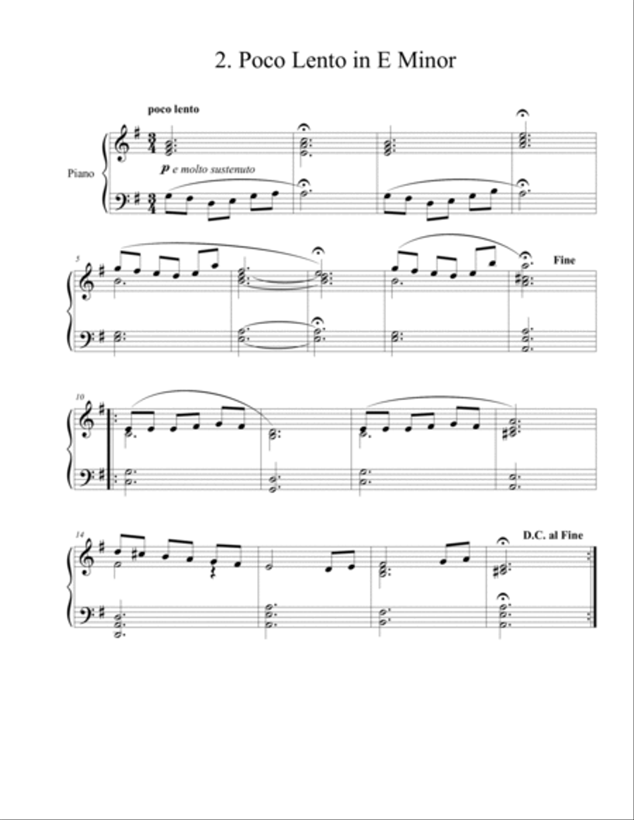 Four Miniatures for Early Intermediate Piano Students Piano Method scores gallery preview page 3